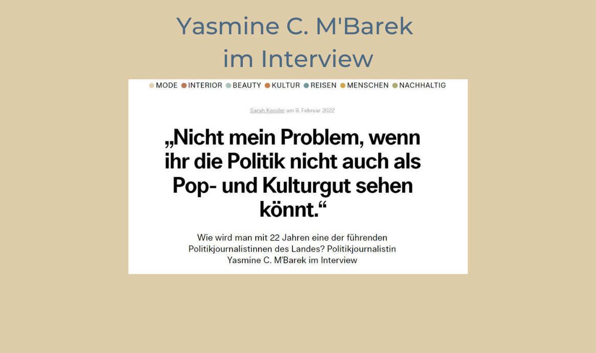Yasmine C. M’Barek im Interview für BEIGE
