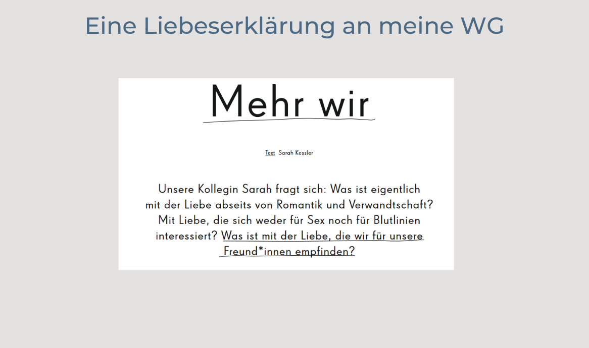 WG-Liebe