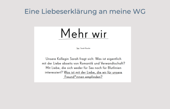 WG-Liebe