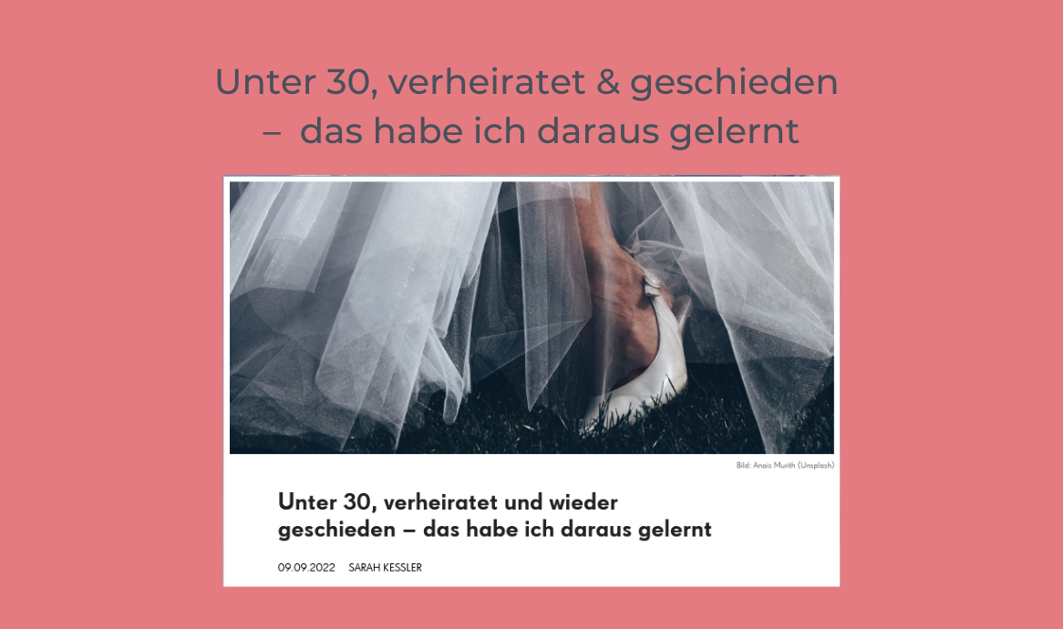 Hochzeit Scheidung